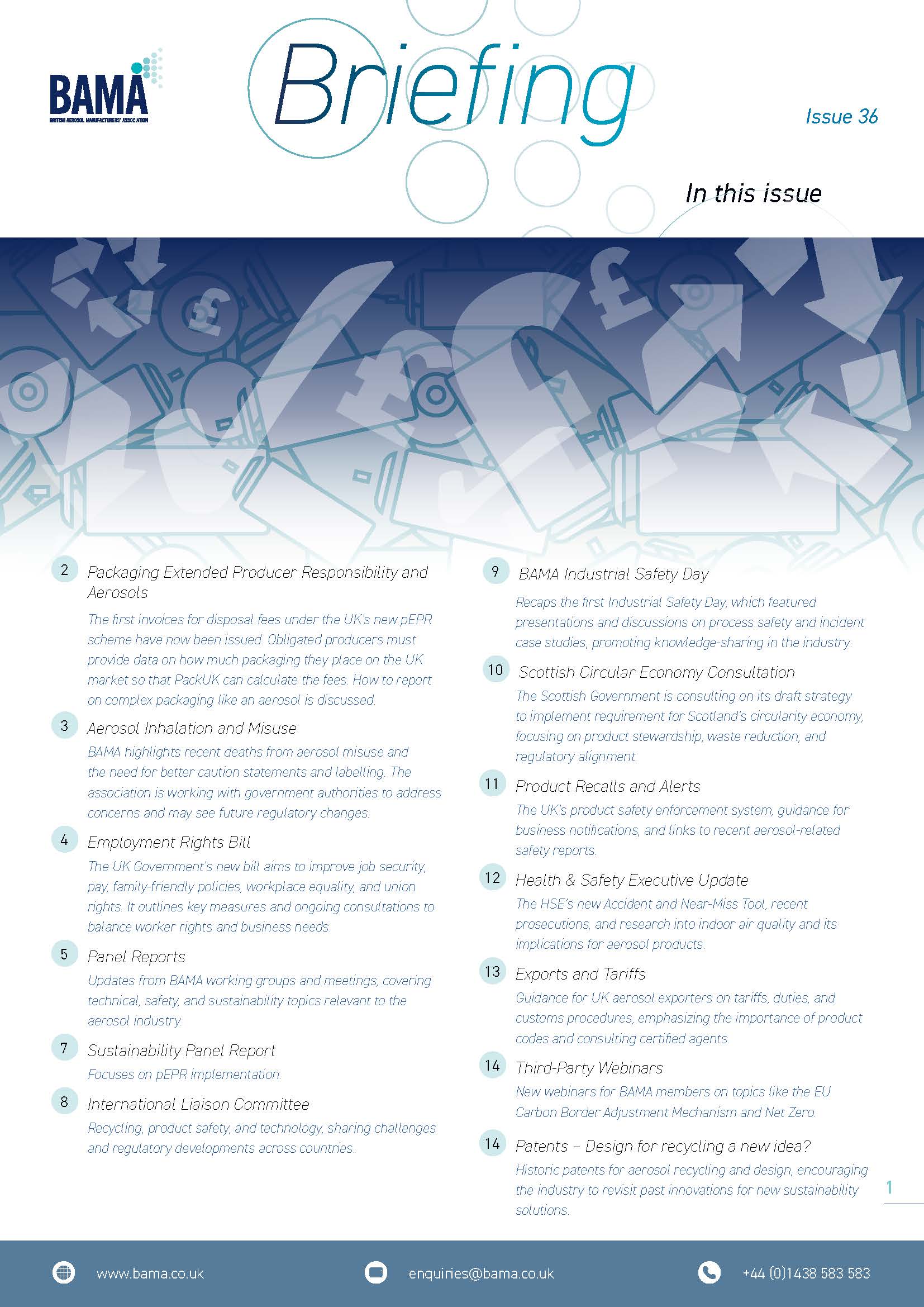 BAMA Briefing Issue 36